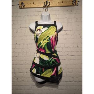 Worthington colorful peplum top size small *